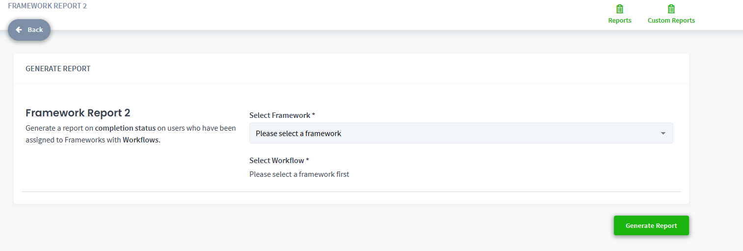 Framework Reports – PowerHouse Hub